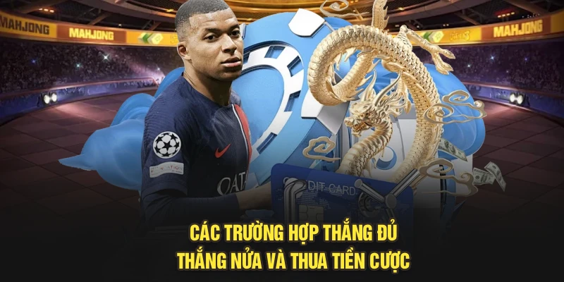 Các trường hợp thắng đủ, thắng nửa và thua tiền cược