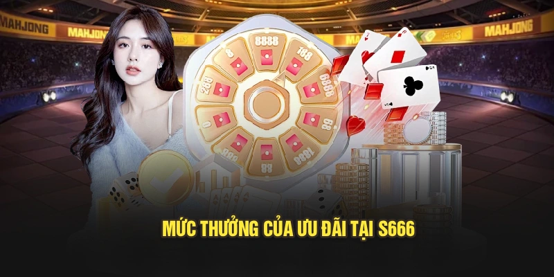 Mức thưởng của ưu đãi tại S666